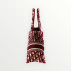 Christian Dior Burgundy Small Book Tote
