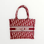 Christian Dior Burgundy Small Book Tote