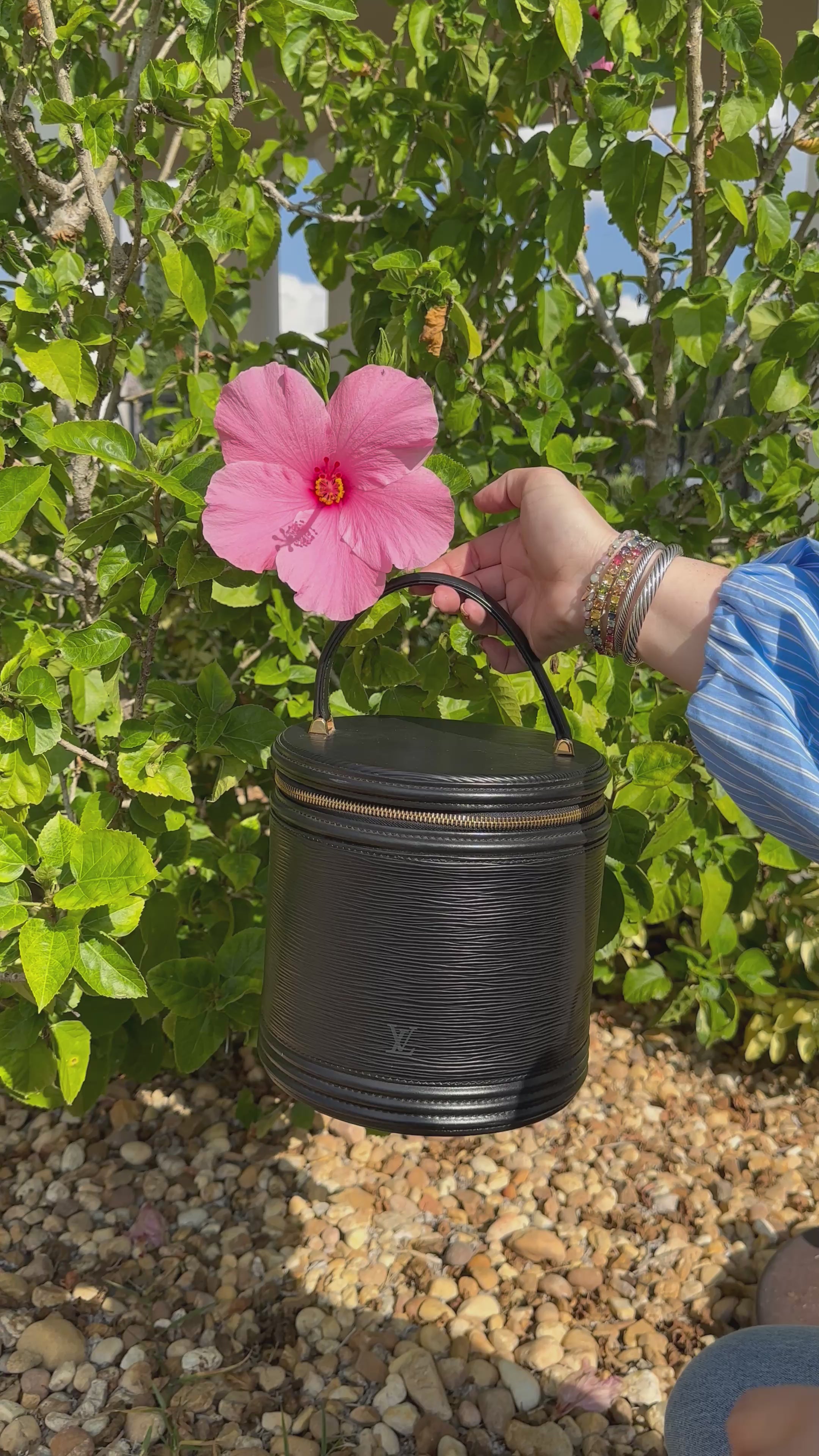 Louis Vuitton Black Epi Cannes Vanity Bag