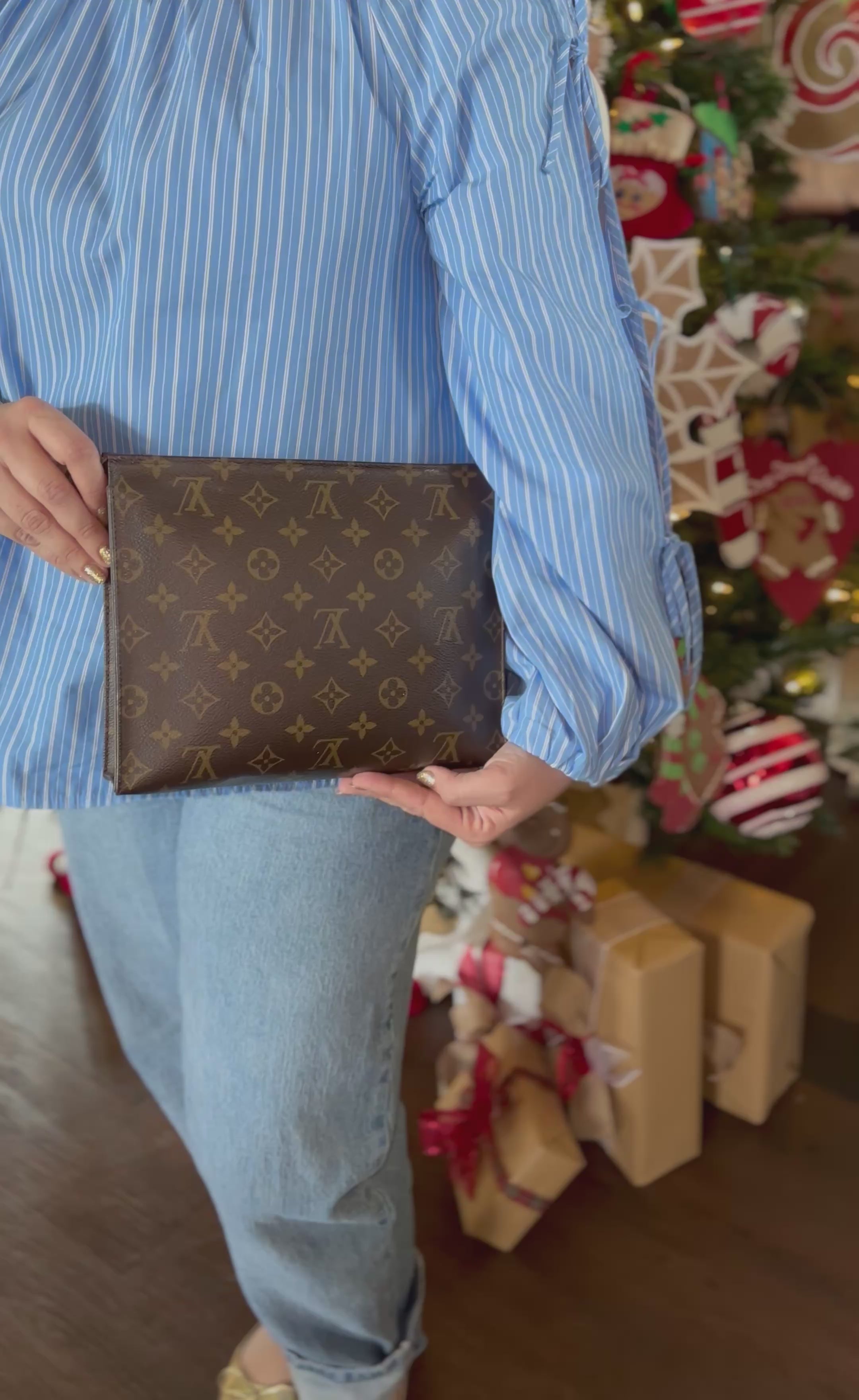 Louis Vuitton Brown Monogram Toilette Pouch 26