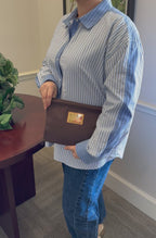 Louis Vuitton Brown Pochette Platform GM Antigua Pouch