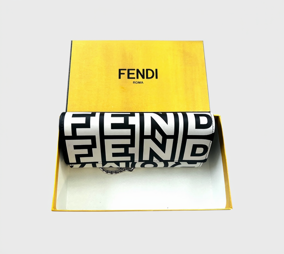 Fendi x Marc Jacob Black & White Wallet on Chain