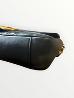 Gucci Black GG Marmont Flap Bag