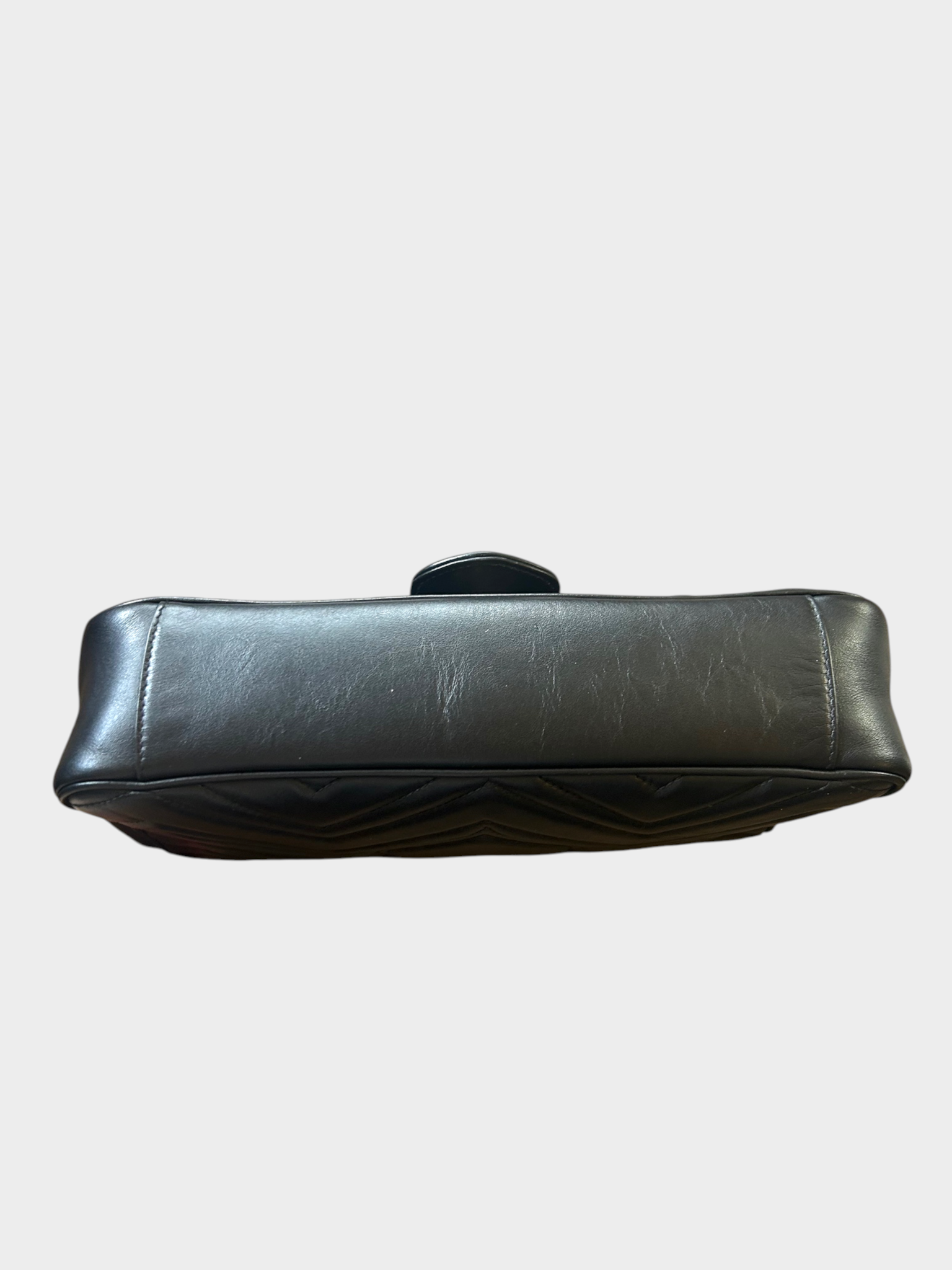 Gucci Black GG Marmont Flap Bag